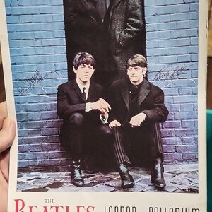 The Beatles Vintage Poster - Blue Brick Portrait